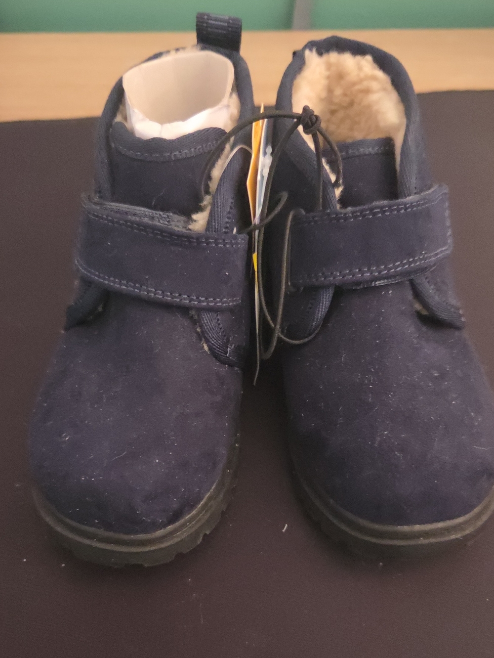 Cat & Jack Navy Faux Fur Lined Kids Boots